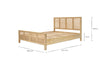 Saharsa Cane & Mango Wood Bed