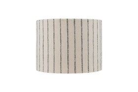 Sanja Cotton Stripe Lampshade - Off White & Grey