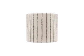 Sanja Cotton Stripe Lampshade - Off White & Grey