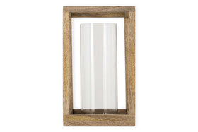 Sanora Mango Wood Lantern - Natural