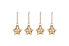 Sardi Star Baubles - Gold (Set of 4)