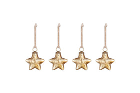 Sardi Star Baubles - Gold (Set of 4)