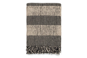 Shal Cotton Throw - Black & Off White