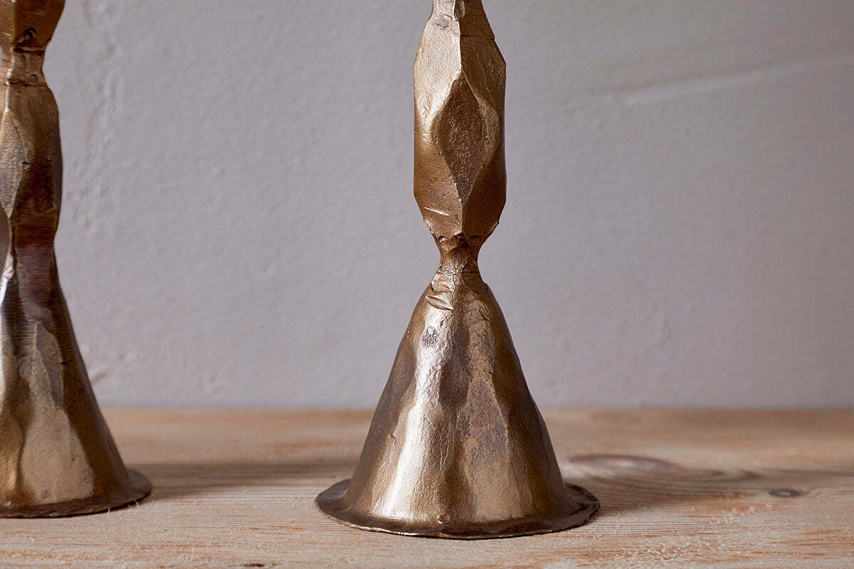 Shani Candlestick - Antique Brass