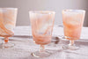 Shirali Marble Swirl Wine Glass - Apricot - (Set of 4)