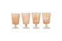 Shirali Marble Swirl Wine Glass - Apricot - (Set of 4)