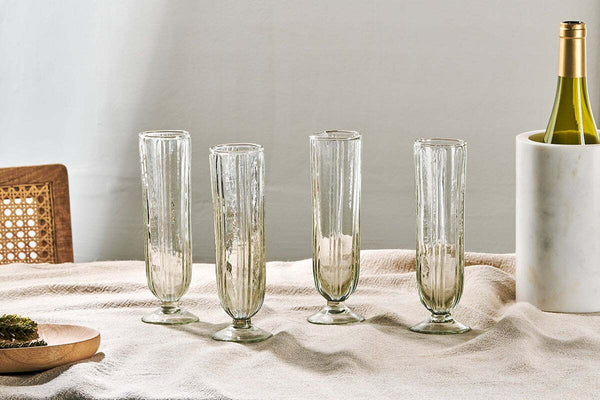 Sigiri Champagne Glass - Clear - (Set of 4)
