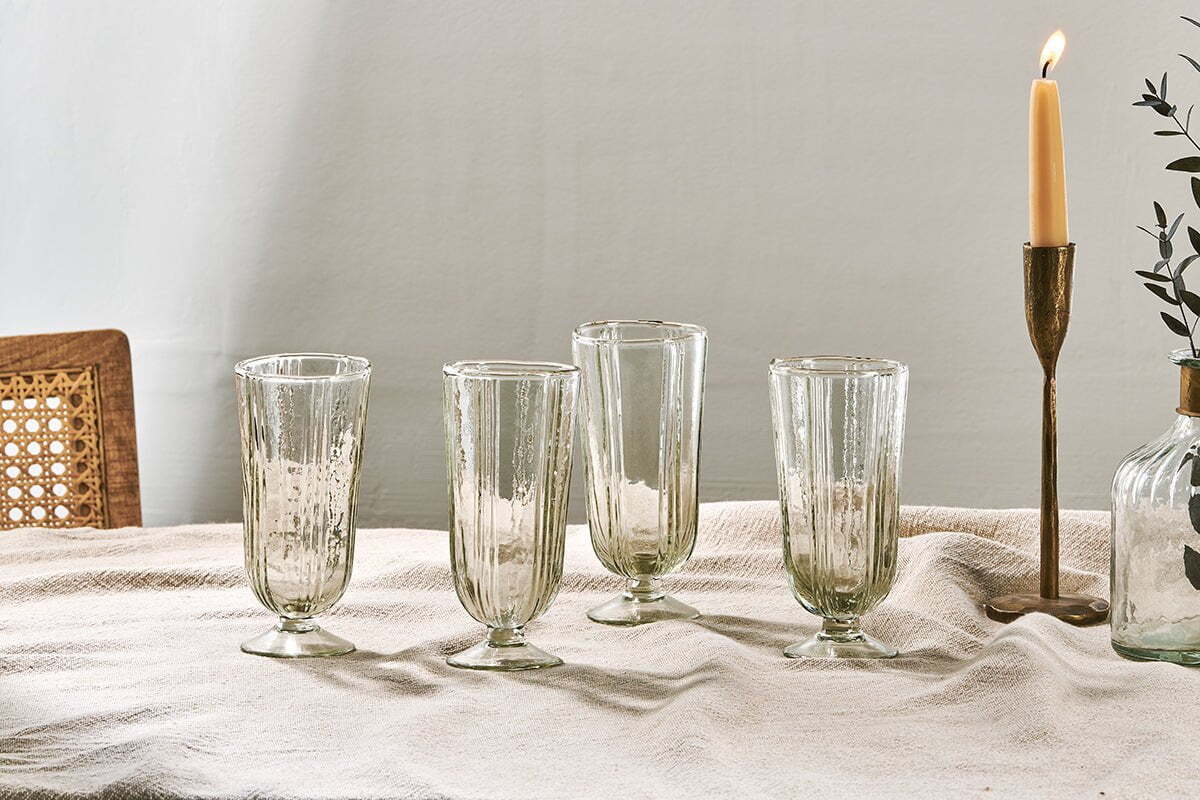 Sigiri Tall Wine Glass - Clear - (Set of 4)