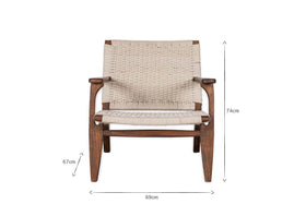 Surat Woven Lounger - Natural
