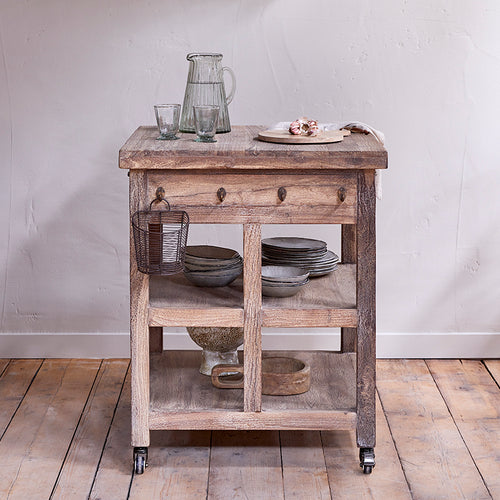 Tivu Reclaimed Wood Butchers Block - Natural-Trade nkuku