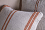 Tajana Linen Stripe Cushion Cover - Rust-Trade nkuku