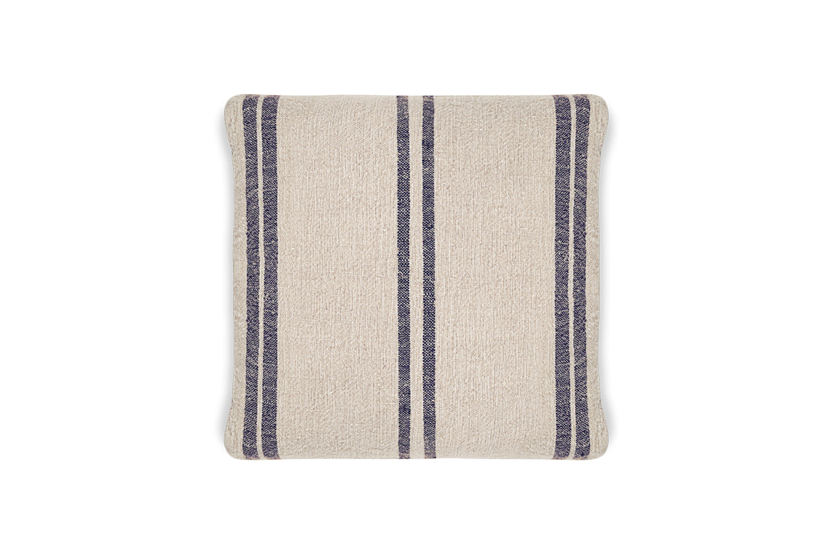 Tendali Linen Stripe Cushion Cover - Navy-Trade nkuku