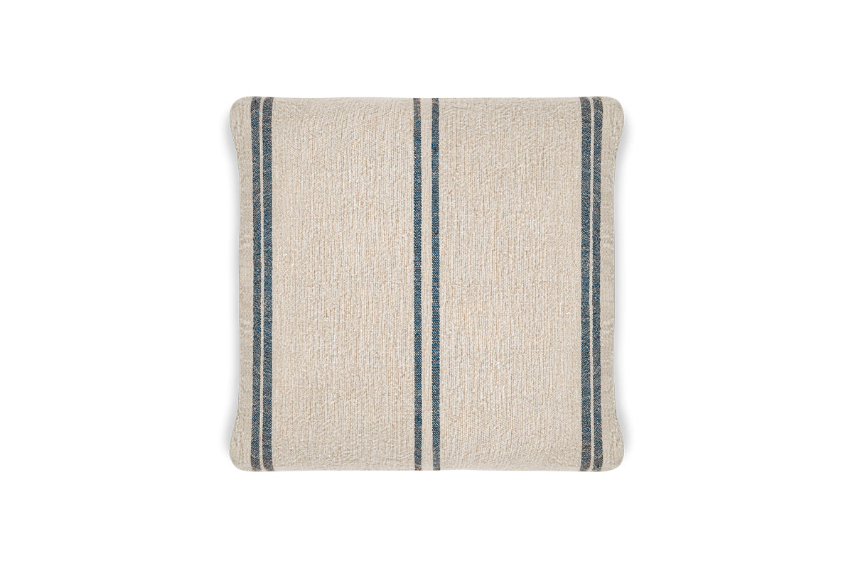 Tendali Linen Stripe Cushion Cover - Navy-Trade nkuku