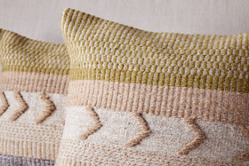 Tuleeka Wool Cushion Cover - Ochre