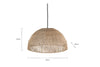 Tivi Natural Jute Lampshade - Natural-Trade nkuku