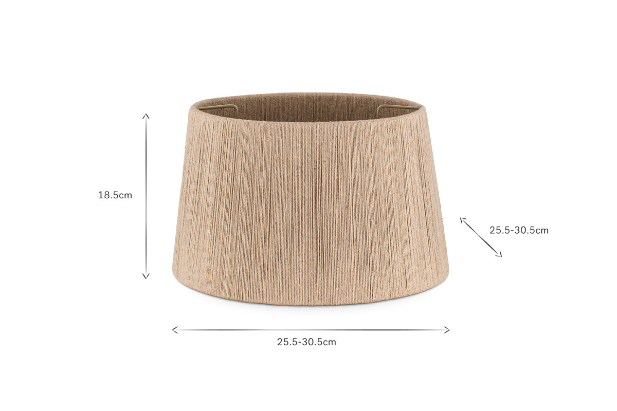 Tiwa Woven Jute Lampshade - Natural-Trade nkuku