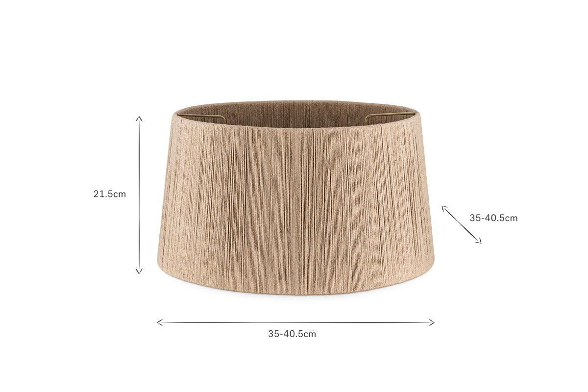 Tiwa Woven Jute Lampshade - Natural-Trade nkuku