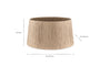 Tiwa Woven Jute Lampshade - Natural-Trade nkuku