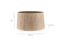 Tiwa Woven Jute Lampshade - Natural-Trade nkuku