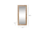 Tannir Carved Mango Wood Mirror - Natural