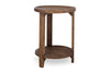 Triveni Mango Wood Side Table - Walnut Stain-Trade nkuku