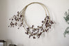 Tanu Layered Mango Wood Beaded Wreath - Brass & Ruby