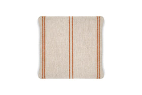 Tajana Linen Stripe Cushion Cover - Rust