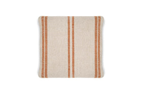 Tajana Linen Stripe Cushion Cover - Rust