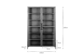 Takua Iron Cabinet - Wide