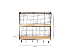 Tamba Shelf with Hooks