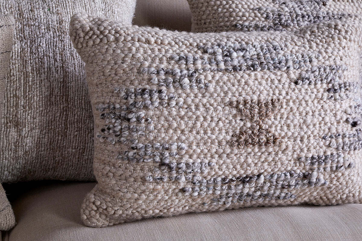Tendai Cotton & Wool Cushion Cover - Natural