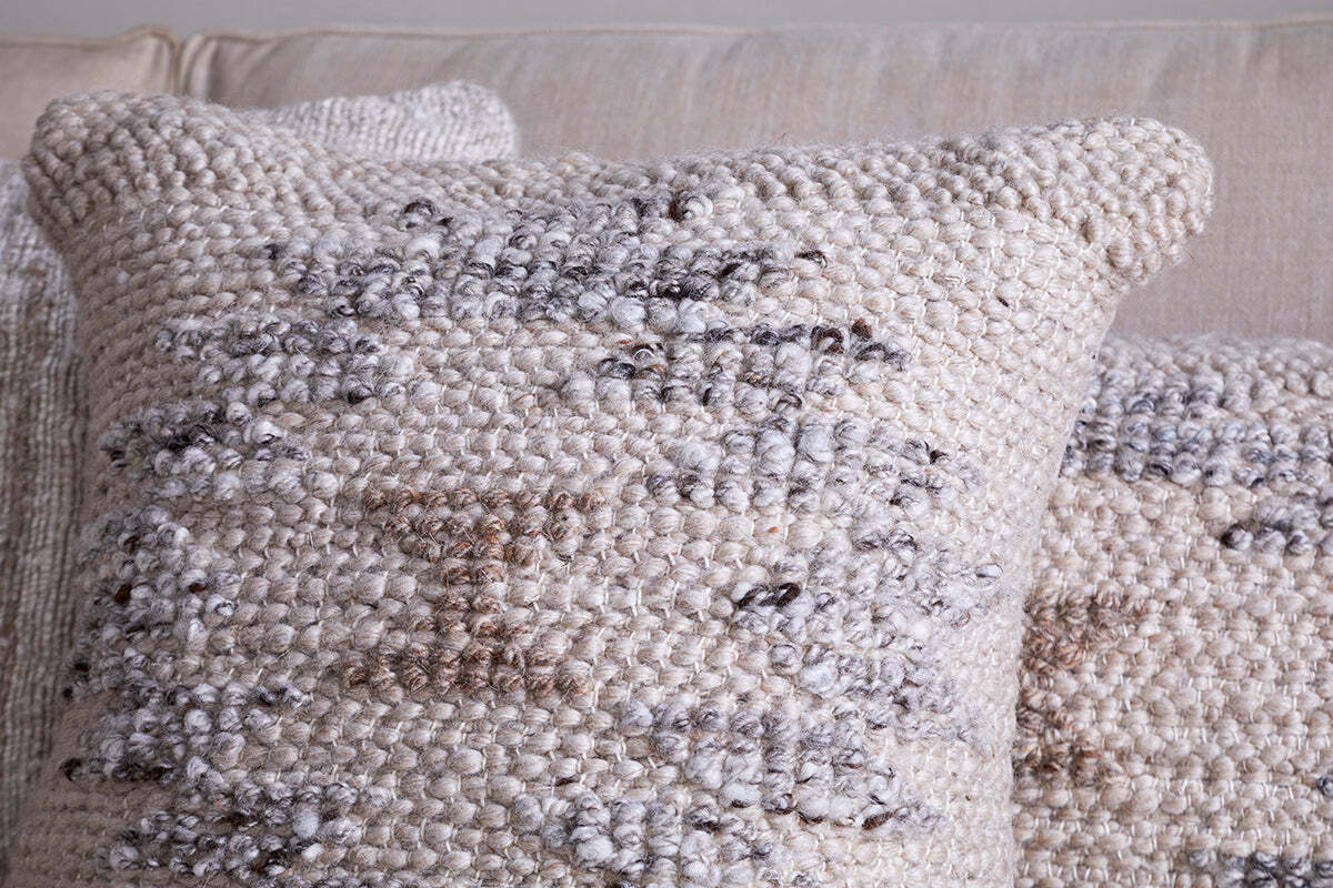 Tendai Cotton & Wool Cushion Cover - Natural