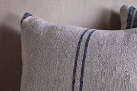 Tendali Linen Stripe Cushion Cover - Navy