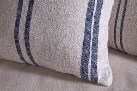 Tendali Linen Stripe Cushion Cover - Navy