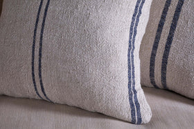 Tendali Linen Stripe Cushion Cover - Navy
