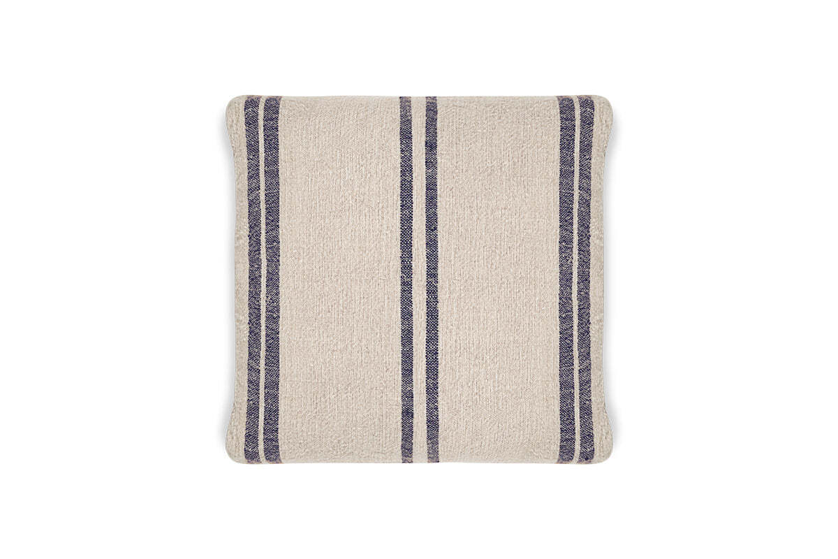 Tendali Linen Stripe Cushion Cover - Navy