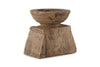 Thoko Reclaimed Square Candlestick - Dark Stain