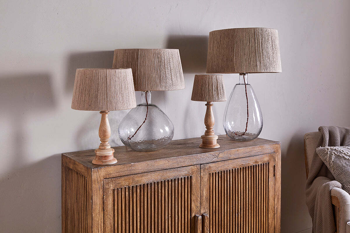 Tiwa Woven Jute Lampshade - Natural