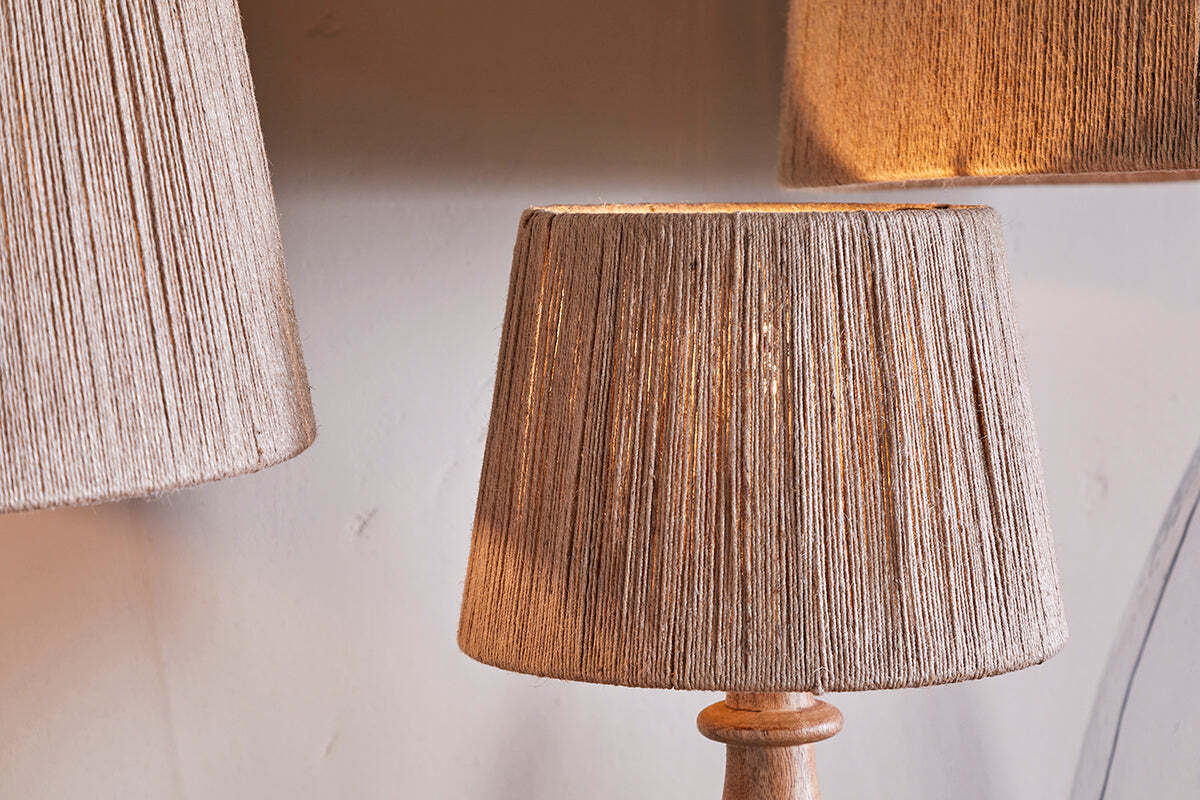 Tiwa Woven Jute Lampshade - Natural