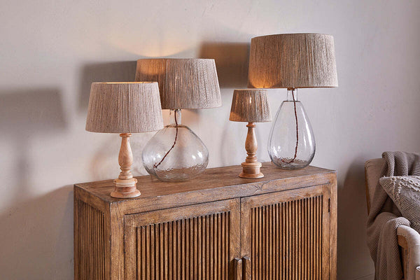 Tiwa Woven Jute Lampshade - Natural