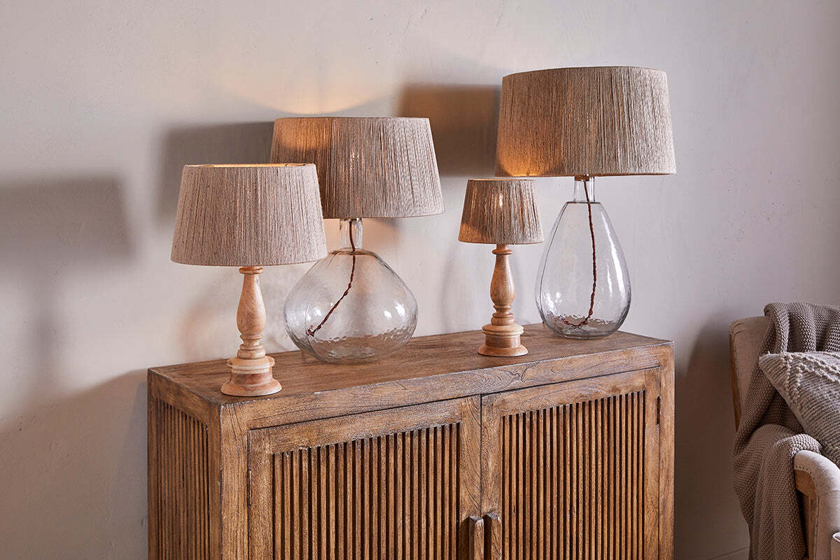 Tiwa Woven Jute Lampshade - Natural