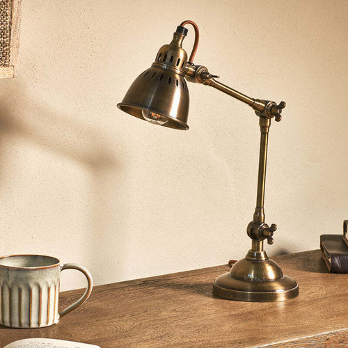Tubu Antique Brass Desk Lamp