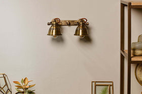 Tubu Brass Double Spot Light - Antique Brass