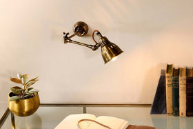 Tubu Brass Extendable Wall Light - Antique Brass