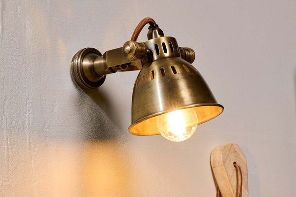 Tubu Brass Spot Light - Antique Brass