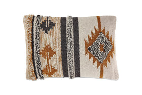 Tussi Sia Cushion Cover - Mustard & Grey
