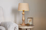 Usha Classic Wooden Table Lamp - Natural