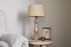 Usha Classic Wooden Table Lamp - Natural