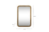 Ungura Rounded Mirror - Antique Brass - Small