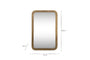 Ungura Rounded Mirror - Antique Brass - Small